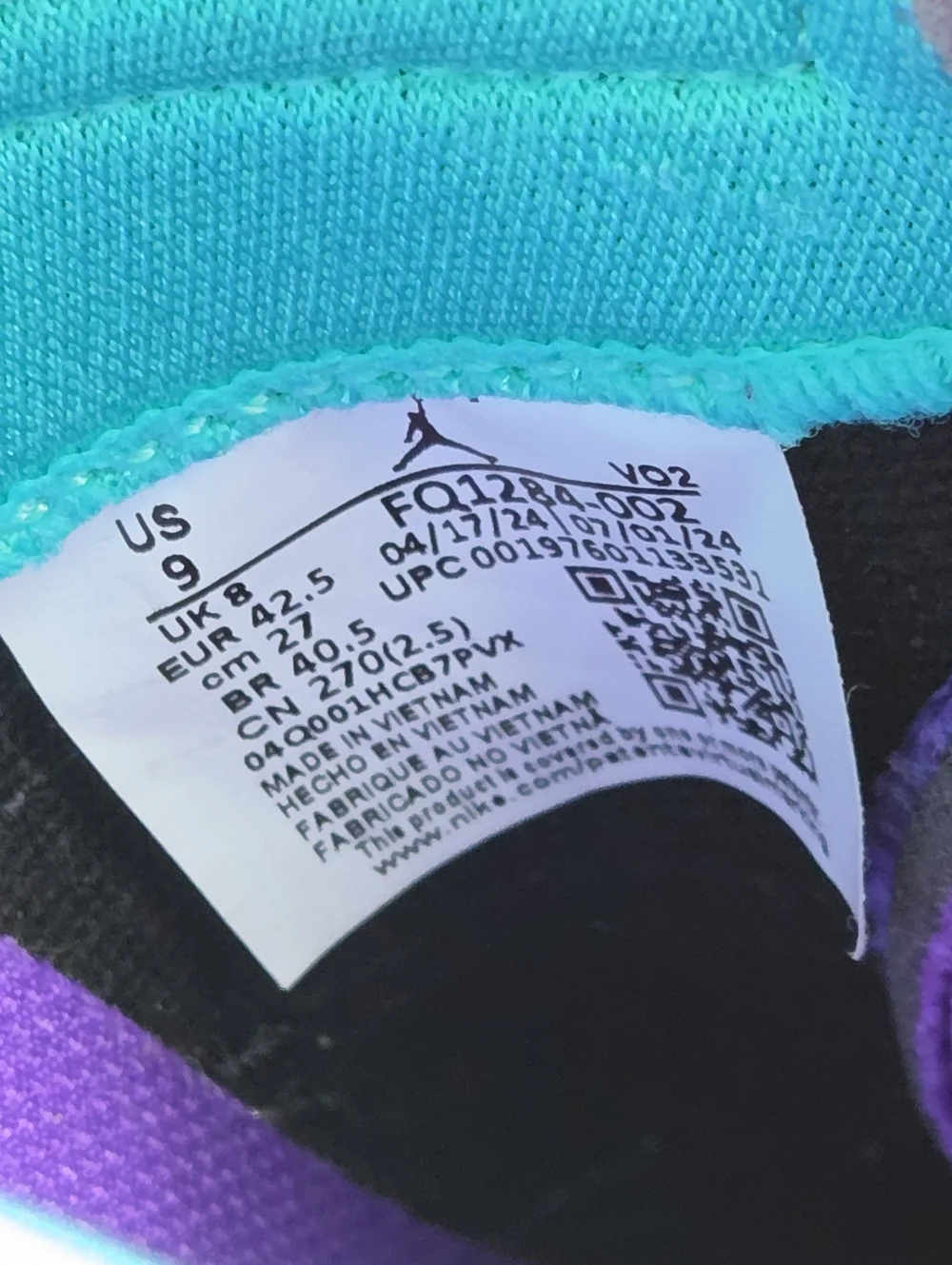 Jordan Luka 3 Black Hyper Jade Pink‎ Sneakers Men's 9